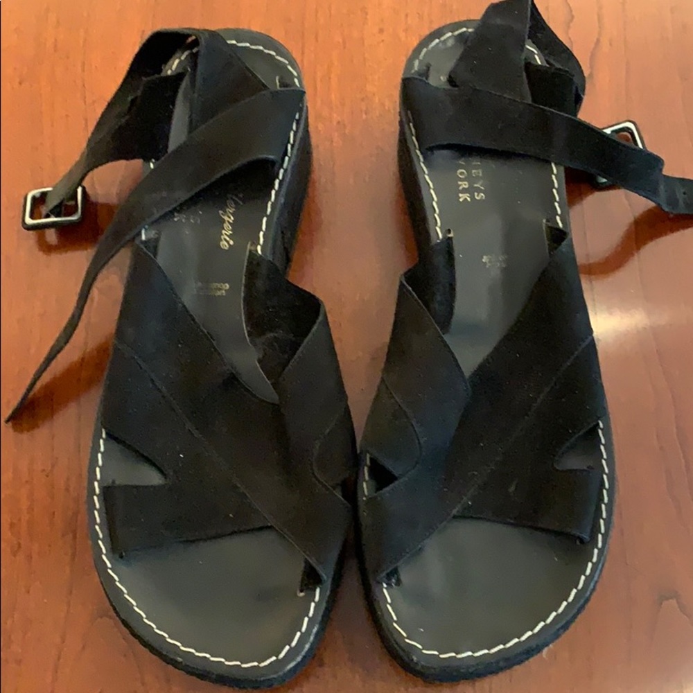 Robert Clergerie black suede sandals
